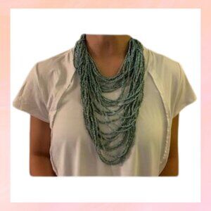 Blue Beaded Women’s Necklace